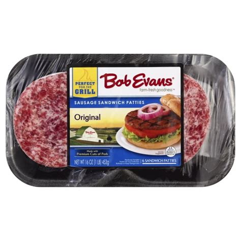 Bob Evans Original Sausage Sandwich Patties, 16 Oz. - Walmart.com - Walmart.com