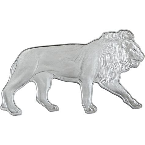 2021 1 oz Silver Animals of Africa Lion Shaped Coins - Silver.com™