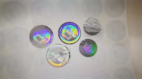 Two Sides Security Printing Adhesive Holographic Foil Custom 3d Hologram Sticker - Buy Hologram ...