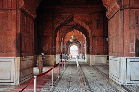 Inside Jama Masjid Mosque In Dehli Editorial Photo - Image of culture, empire: 139176211