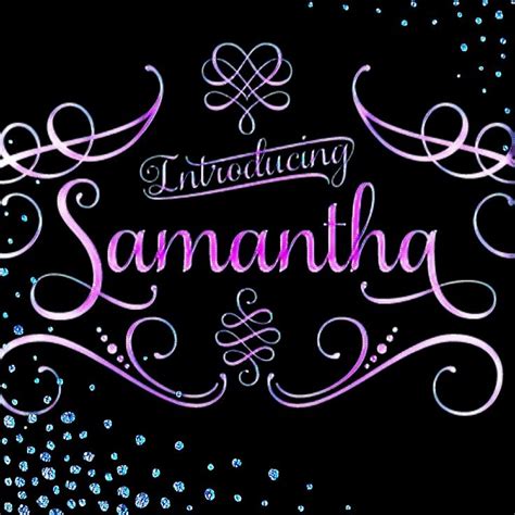 Samantha | Name tattoo designs, Name wallpaper, Name art