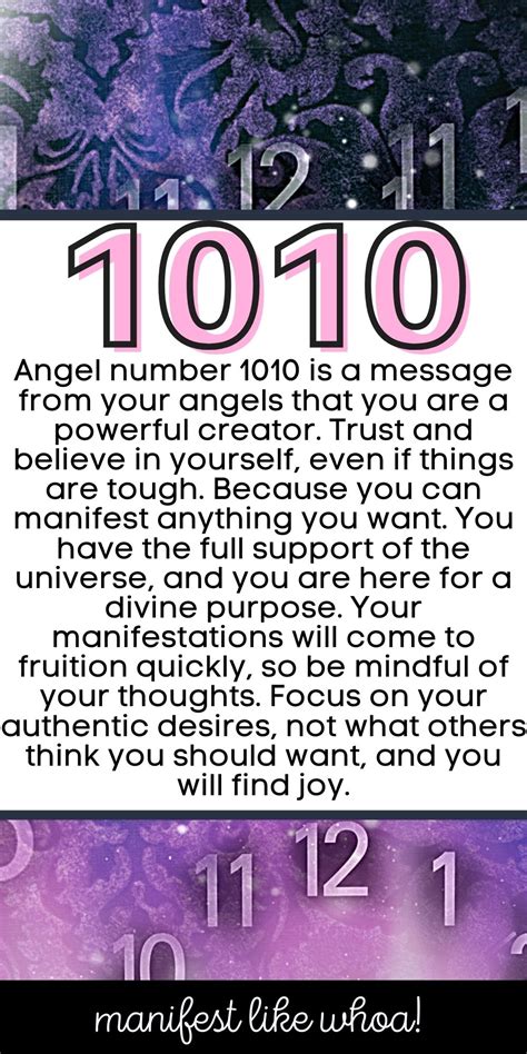 1010 Angel Number Meaning & Symbolism For Manifestation | Angel number meanings, Number meanings ...