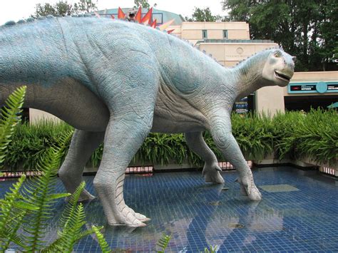 Aladar statue in front of the Dinosaur ride at Disney's An… | Flickr