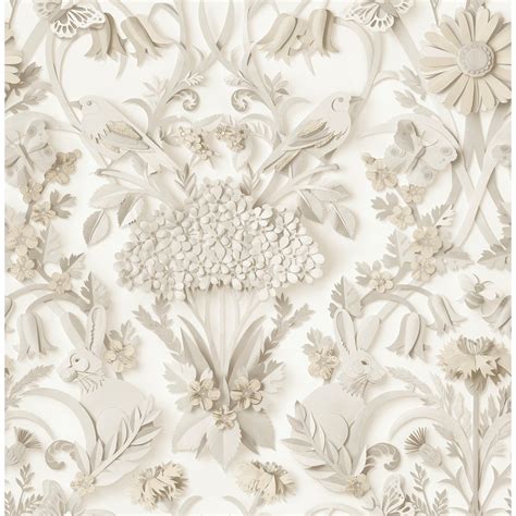 NuWallpaper Taupe Eloise Peel & Stick Wallpaper | The Home Depot Canada