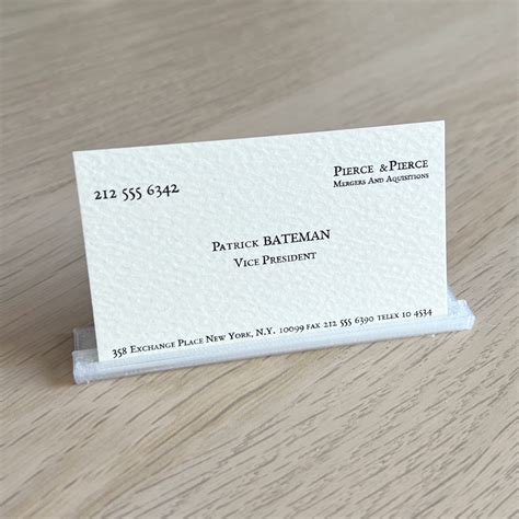 Carte de visite American Psycho Patrick Bateman Christian Bale - Etsy ...