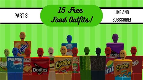 15 Free Food Outfits (part 3) [READ DESCRIPTION] - YouTube