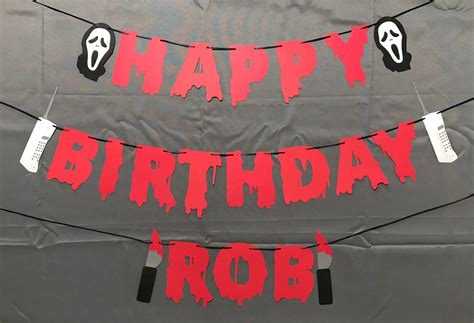 Scream Movie Banner/scream Movie Birthday Banner/ Ghostface | Etsy | Scream movie, Movie ...