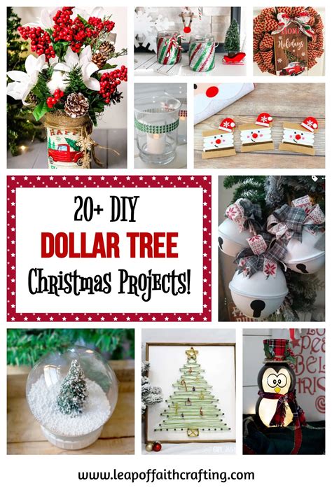 The Best DIY Dollar Tree Christmas Crafts and Decor! - Leap of Faith ...