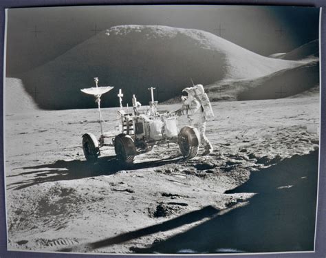 Original Apollo 15 Rover with Astronaut Jim Irwin 11" x 14"