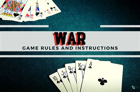 War Card Game: Rules and How to Play | Group Games 101