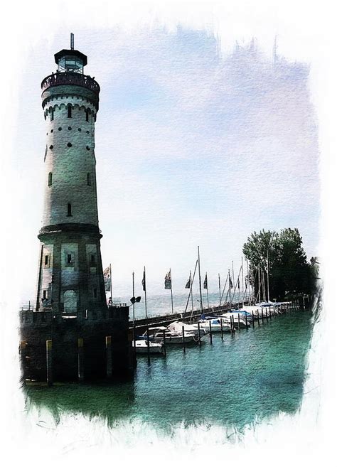 Lindau Lighthouse Photograph by Anthony Dezenzio