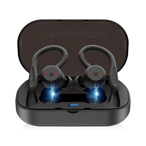 TWS True Wireless Earbuds V5.0 Bluetooth Headphones IPX7 Waterproof 3D ...