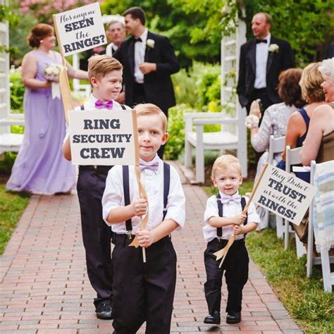 3 Ring Bearer Wedding Signs Funny Flags ring Security - Etsy | Bride sign, Wedding signs ...