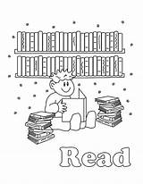 Library Coloring Pages Printables sketch template