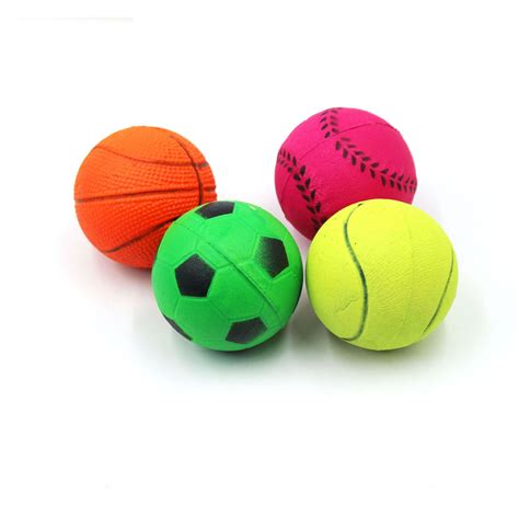 2020 Pet Toy Ball 6CM Dog Solid Ball Multicolor Rubber Bouncy Elastic ...