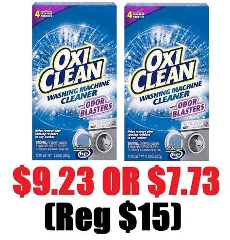 2 Boxes of 4ct OxiClean Washing Machine Cleaner with Odor Blasters $9. ...