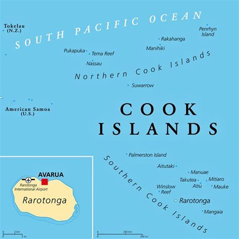 Cook Islands Maps | Printable Maps of Cook Islands for Download