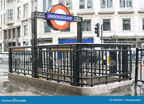 Subway station and sign editorial stock image. Image of transport ...