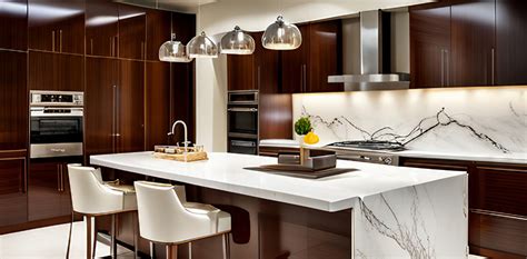 Luxury modern kitchen design with white marble | Beautiful Homes