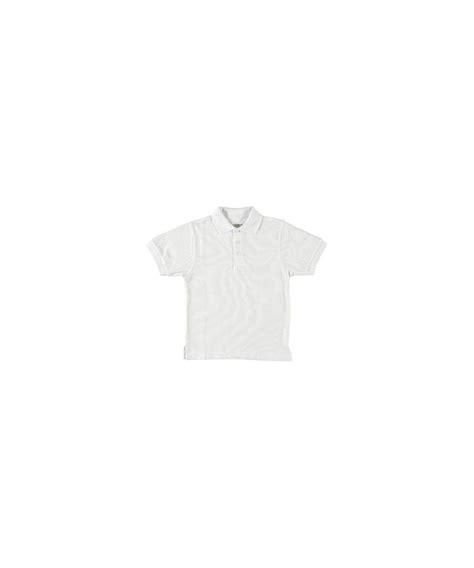 WHITE SHORT SLEEVE PIQUE TODDLER UNISEX POLO UNIVERSAL SCHOOL UNIFORMS