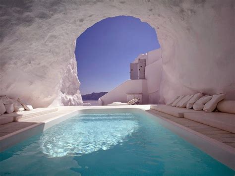 Cave Pool Santorini Greece (With images) | Dream hotels, Katikies hotel santorini, Santorini hotels