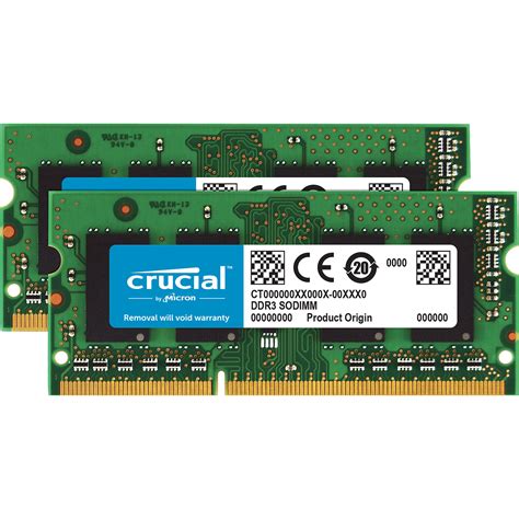 Crucial 16GB DDR3 1600 MHz SO-DIMM Memory Module CT2K8G3S160BM