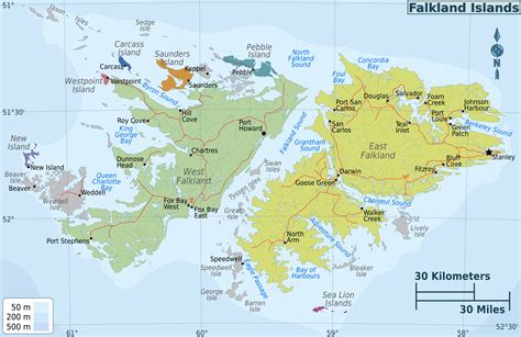 Administrative map of Falkland Islands - Ontheworldmap.com