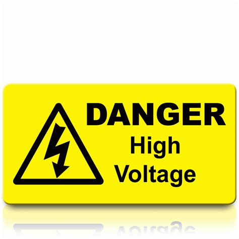 High Voltage Danger label | Pat Labels Online