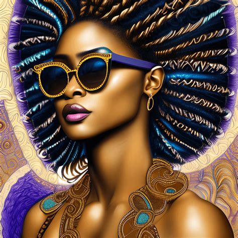 Amazing Detailed African Brown Skin Woman Digital Art · Creative Fabrica