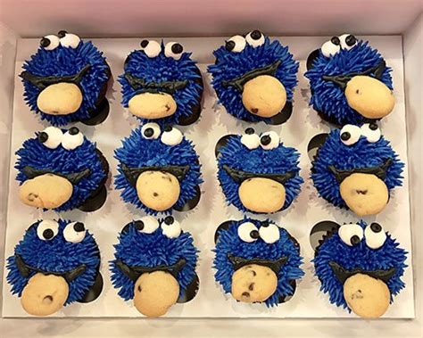 Cookie Monster Cupcakes - Classy Girl Cupcakes