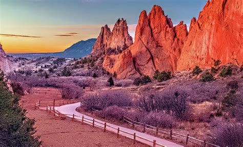 Garden of the Gods Winter Sunrise Photograph by Marcy Wielfaert - Fine ...