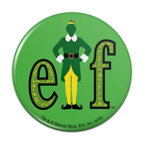 Elf Movie Logo Kitchen Refrigerator Locker Button Magnet - Walmart.com