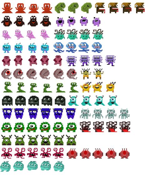 Free Pixel Animated Monsters Pack 16x16 by Danaida