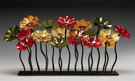 Breckenridge Glass Flower Garden by Scott Johnson and Shawn Johnson (Art Glass Sculpture ...