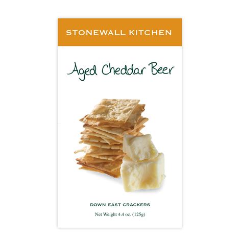 Aged Cheddar Beer Crackers | Snacks | Stonewall Kitchen