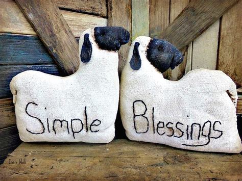 Primitive Sheep Handmade Sheep Simple Blessings Sheep Set