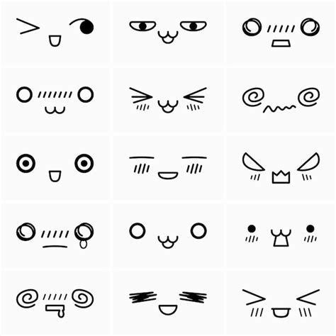 Premium Vector | Cat emoticons