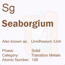 Seaborgium - Elements Database