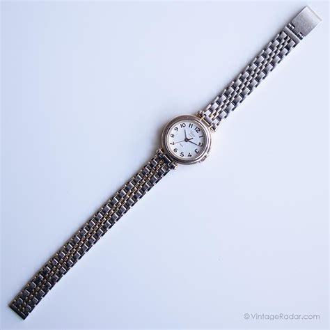 Vintage Two-tone Ladies Watch by Timex | Dress Watch for Her – Vintage Radar