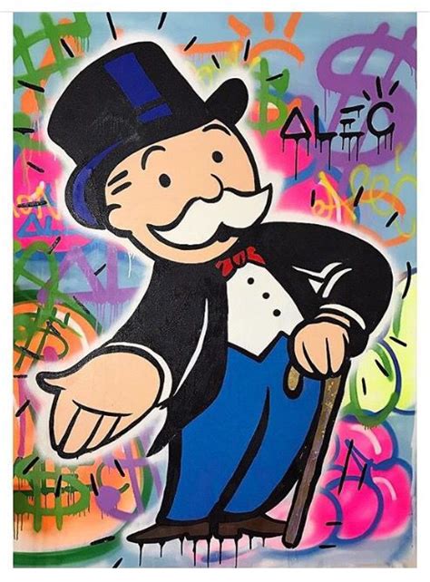 Alec Monopoly Graffiti Artist Pop Art Canvas, Canvas Painting, Board ...