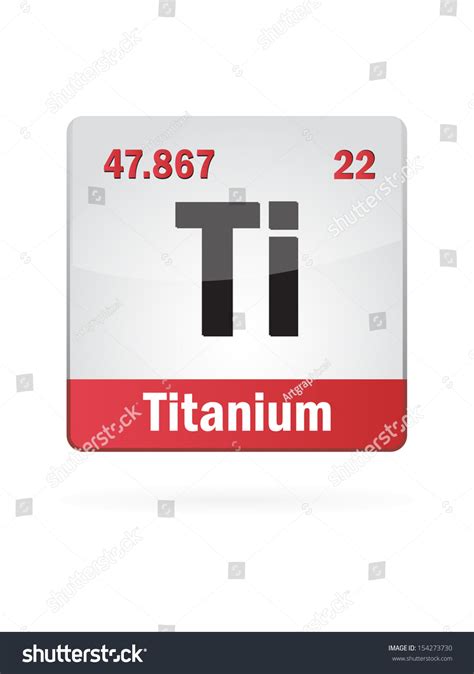 Titanium Symbol Illustration Icon On White Background - 154273730 : Shutterstock