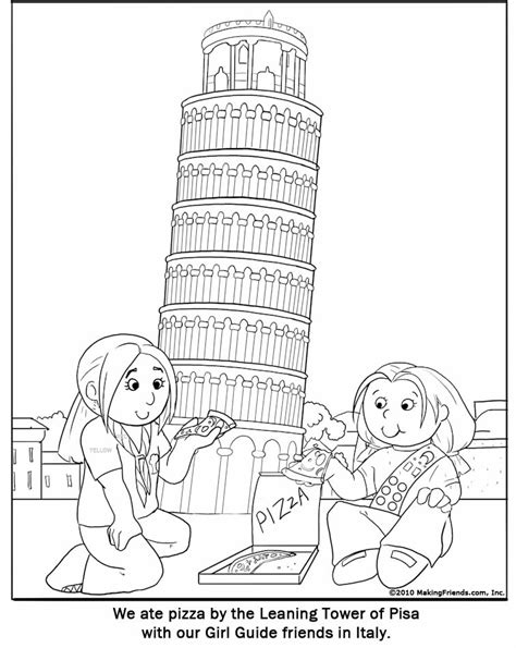 Famous Italy Landmarks Coloring Pages Coloring Pages