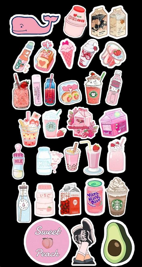 aesthetic printable stickers | Scrapbook stickers printable, Sticker ...