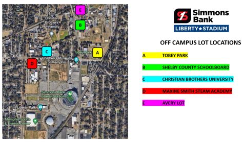 Parking Info – Simmons Bank Liberty Stadium