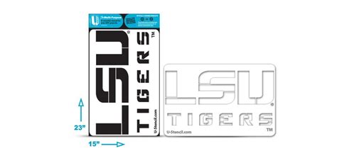 LSU With TIGERS Stencil Multi-purpose - Etsy