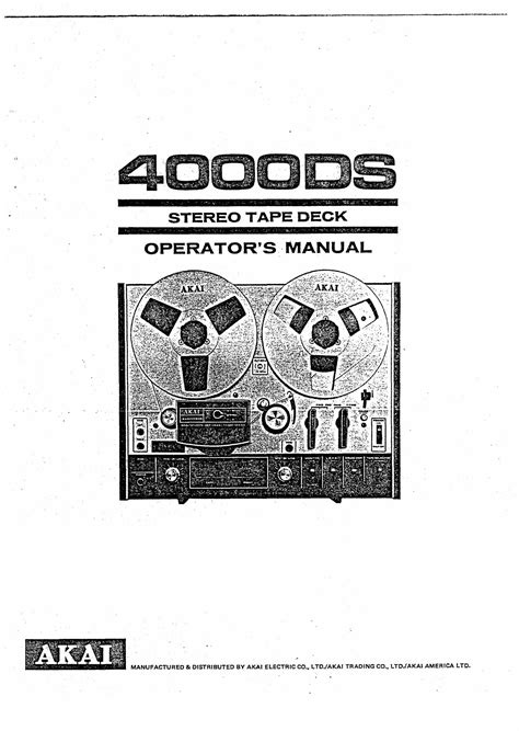 Akai 4000DS-Manual