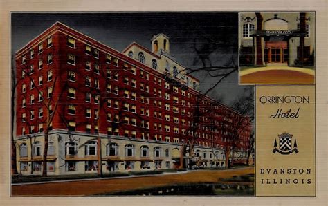 Vintage postcard: Orrington Hotel - Evanston, IL