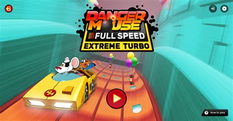 🕹️ Play Danger Mouse Full Speed Extreme Turbo Racing Game: Free Online ...