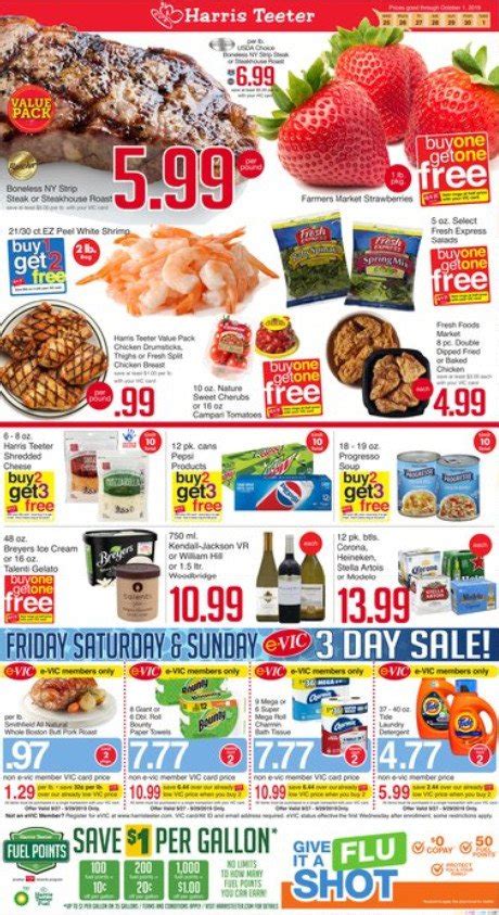 Harris Teeter Weekly Ad Sep 25 – Oct 01, 2019