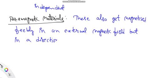 SOLVED: (a) Explain the difference between paramagnetism and diamagnetism in terms of the dipole ...